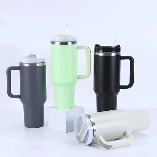 1.2L Tumbler with Handle Straw & Lid