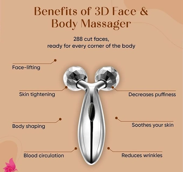 3D FACE BODY ROLLER MASSAGER