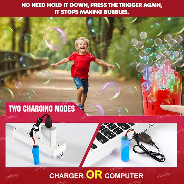 Bubble Machine Rechargeable Automatic