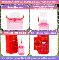 Bubble Machine Rechargeable Automatic