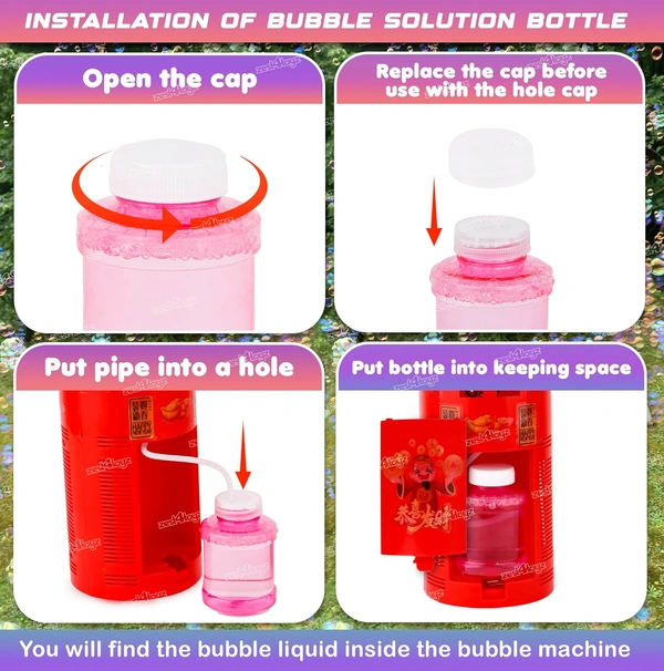 Bubble Machine Rechargeable Automatic
