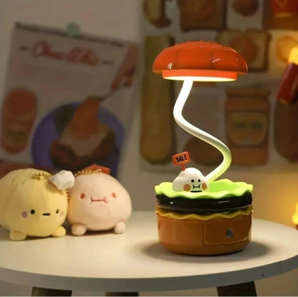 Burger Table Lamp With Pencil Sharpener
