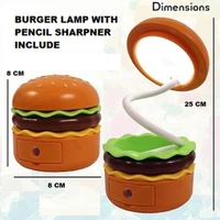 Burger Table Lamp With Pencil Sharpener