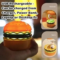 Burger Table Lamp With Pencil Sharpener