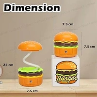 Burger Table Lamp With Pencil Sharpener