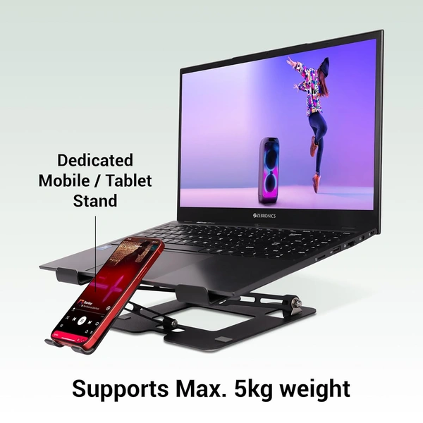 Foldable Laptop Stand With Mobile Stand