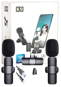K9 Wireless Microphone With 2 Mic