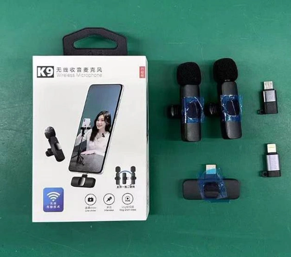 K9 Wireless Microphone With 2 Mic