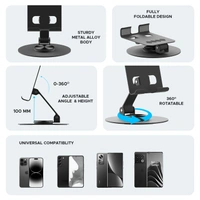 Metal 360ยฐ Mobile Foldable Stand