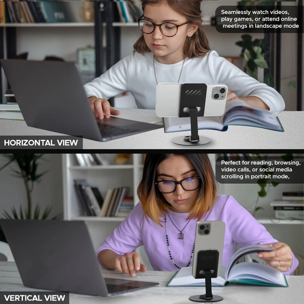 Metal 360ยฐ Mobile Foldable Stand