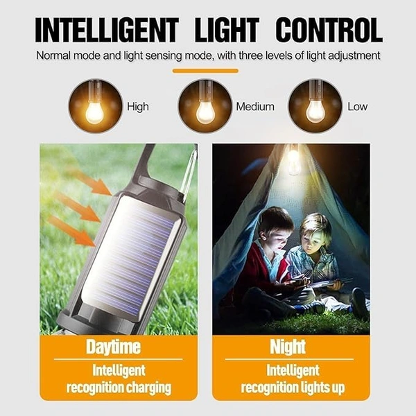 Solar Camping Bulb Light Portable & Rechargeable