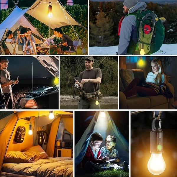 Solar Camping Bulb Light Portable & Rechargeable