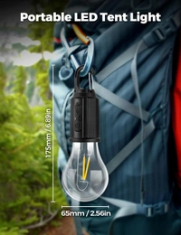 Solar Camping Bulb Light Portable & Rechargeable