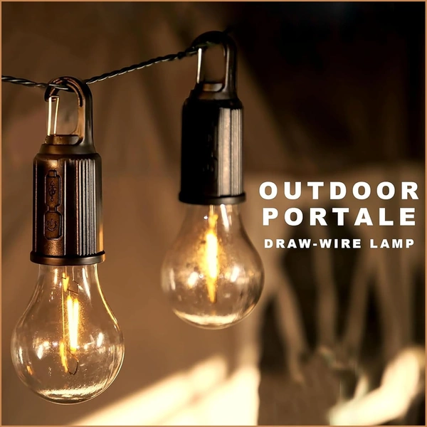 Solar Camping Bulb Light Portable & Rechargeable