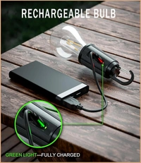 Solar Camping Bulb Light Portable & Rechargeable