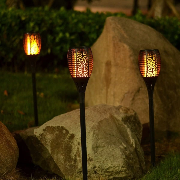 Solar Flame Outdoor Lights