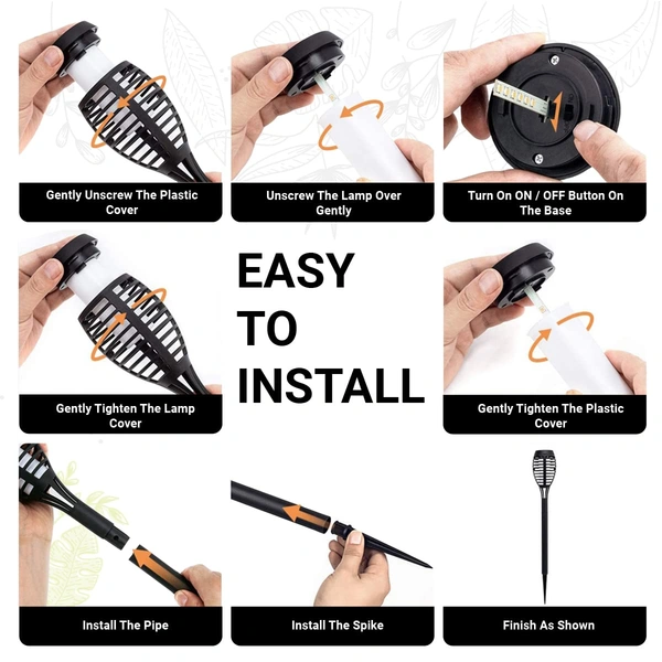 Solar Flame Outdoor Lights