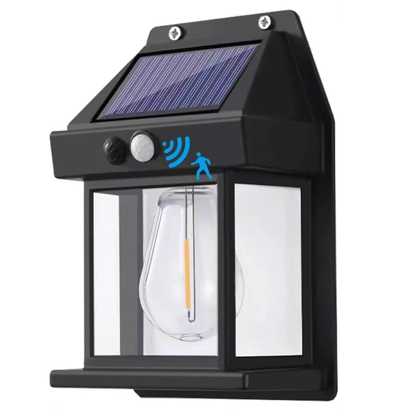 Solar Wall Lights Single Bulb Outdoor