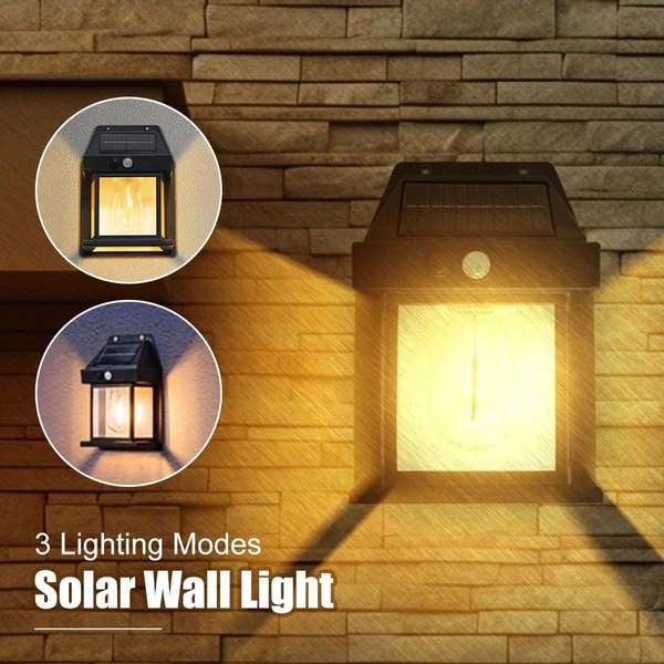 Solar Wall Lights Single Bulb Outdoor