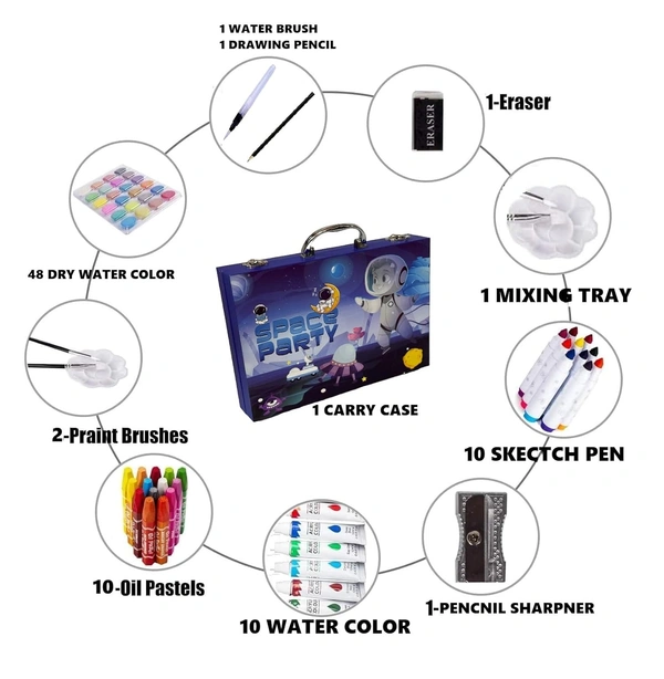 Space Painting Color Kit With Suitcase