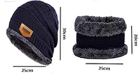 Woolen Cap With Neck Scarf