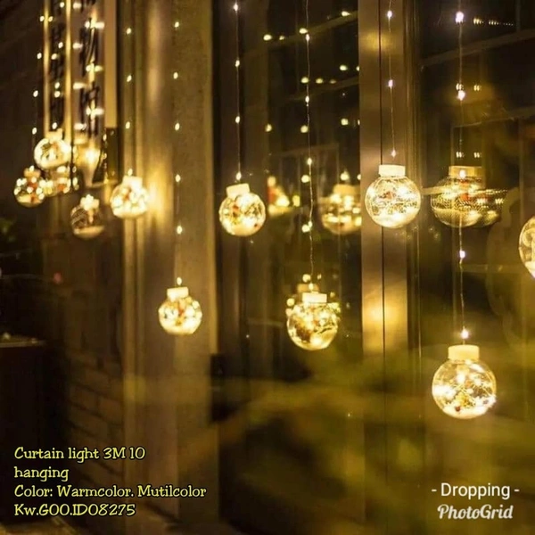 Ball Curtain Light 3 m 10 Hanging