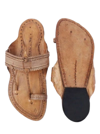 ClyPa Authentic Kapshi Kolhapuri Chappal - Crafted Leather, Heritage Indian Footwear for Unisex - 6