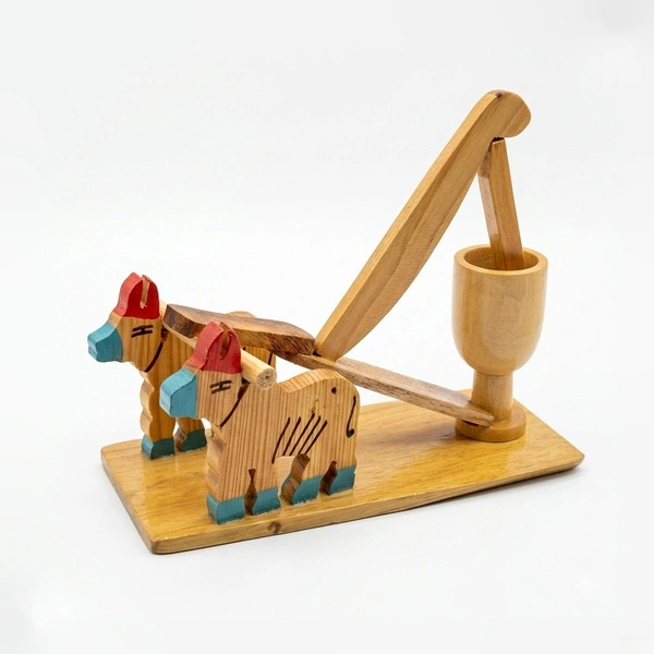 ClyPa Clypa Red And Teal Wooden Traditional Balancing Desk Novelty Drinking Bird Toy - 21cm X 16cm X 8cm