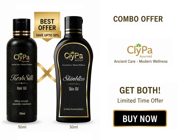 ClyPa - Nourish & Shine Power Pack | KeshSilk & Skinbliss | Hair Oil - Skin Oil Combo Offer - 50ml + 50ml