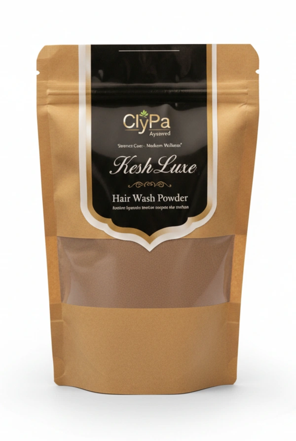 ClyPa KeshLuxe 100% Ayurvedic Hair Wash Powder for Hair Loss & Dandruff - 250gm - 250gm