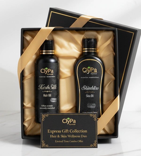 ClyPa - Nourish & Shine Power Pack | KeshSilk & Skinbliss | Hair Oil - Skin Oil Combo Offer - 50ml + 50ml
