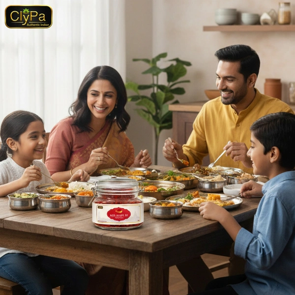 ClyPa Authentic Kolhapuri Chutney – Traditional Kaanda-Lasun Masala Blend | Fiery Onion-Garlic Spice Mix from Maharashtra - 500gm