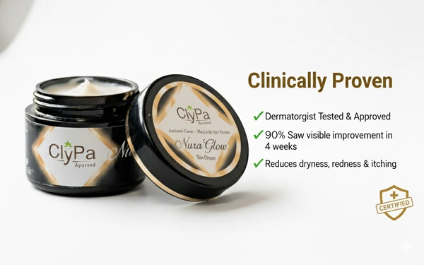ClyPa NuraGlow Ayurvedic Intensive Skin & Feet Care Cream - 25gm - 25gm