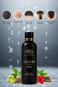 ClyPa KeshSilk Ayurvedic Hair Growth Oil – Nourish Roots, Reduce Hair Fall - 100ml - 100ml