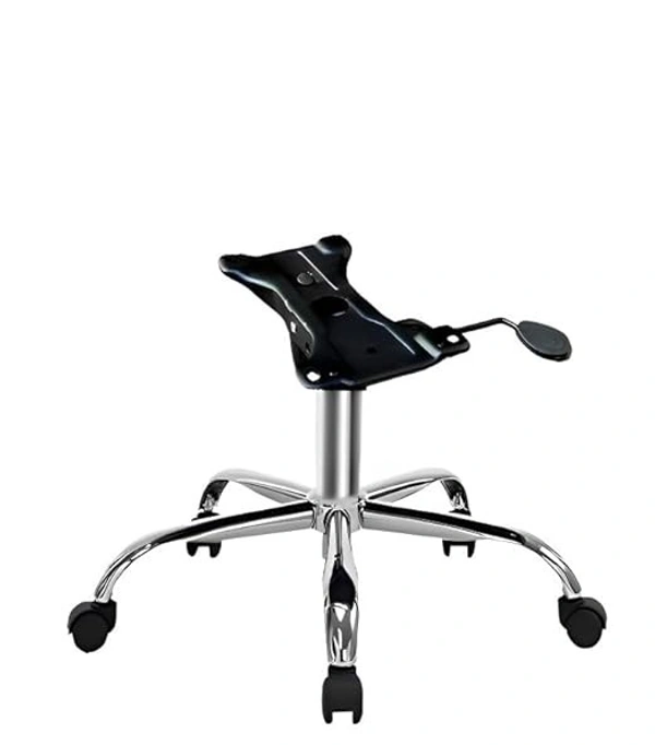 Steel Chair Base with Black Wheel Gas Hydraulic and Tilting Plate