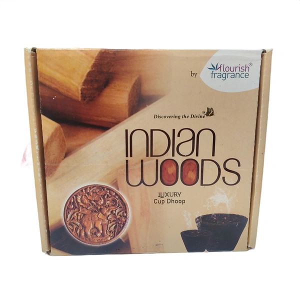 Flourish Fragrance Indian Woods Cup 12pcs