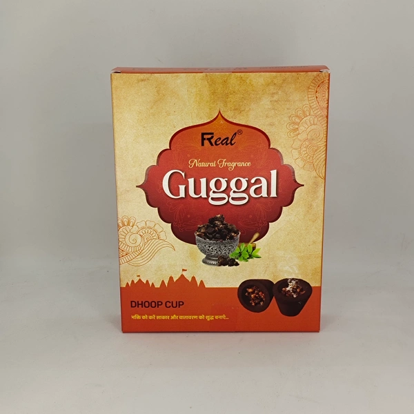 REAL FRAGANCES Real Guggal Dhoop Cup 12pcs