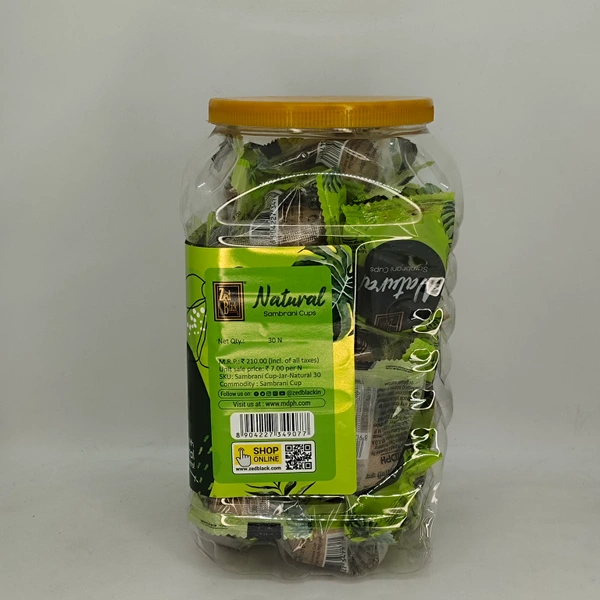 Zed Black Natural Dhoop Cup 30pcs