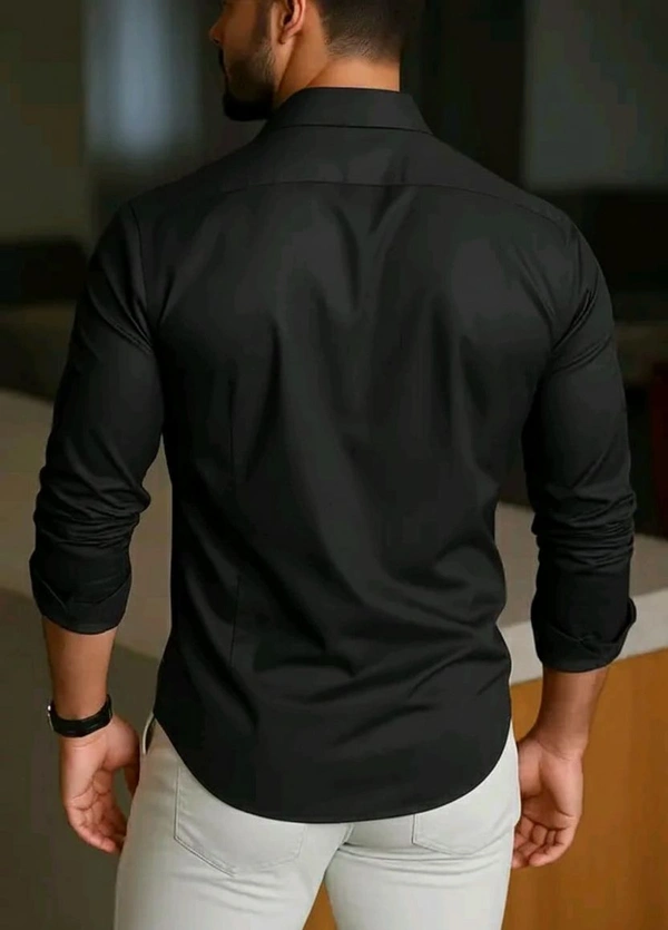 Stylish Shirt For Men - Black, M