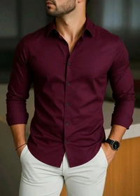 Stylish Shirt For Men - Black, M