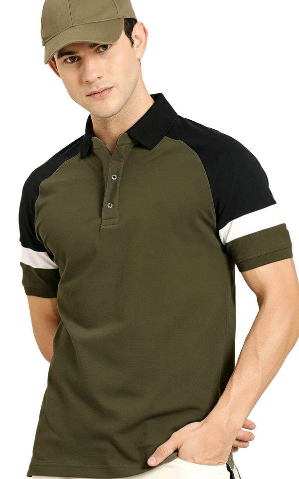LEOTUDE Men's T-shirt - Olive, M