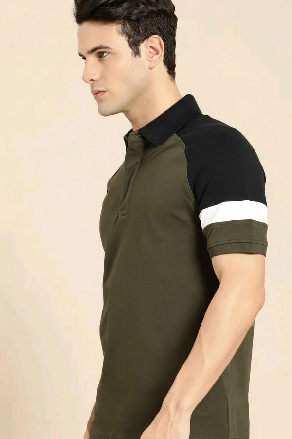 LEOTUDE Men's T-shirt - Olive, L