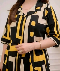 A-LINE KURTI - XXL, Golden Fizz