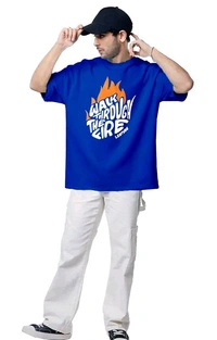 LEOTUDE Men's T-shirt - XXL, Blue