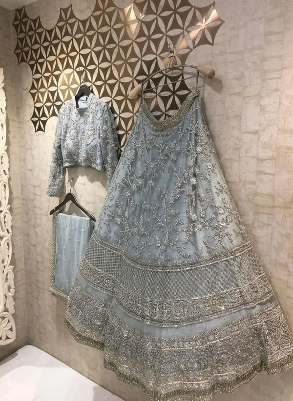 Charvi Ensemble Women Lehenga - Free Size, Gray