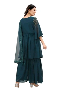 Sharara For Women - S, Teal