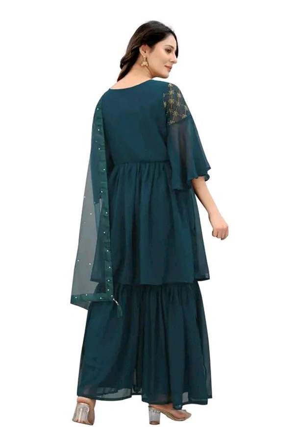 Sharara For Women - XL, Teal