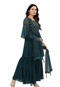 Sharara For Women - XXL, Teal