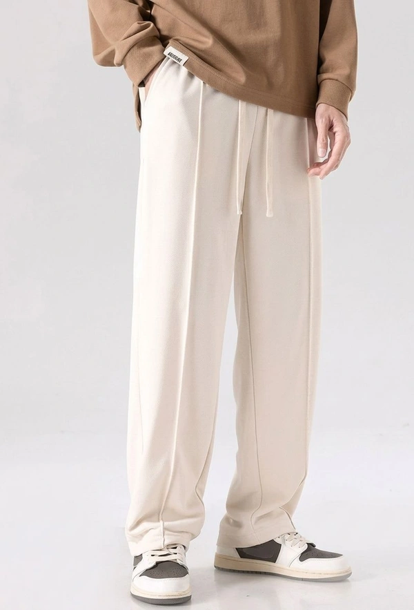 VIMAL JONNEY Men's Solid Straight Trach Pant - XXL, Cream