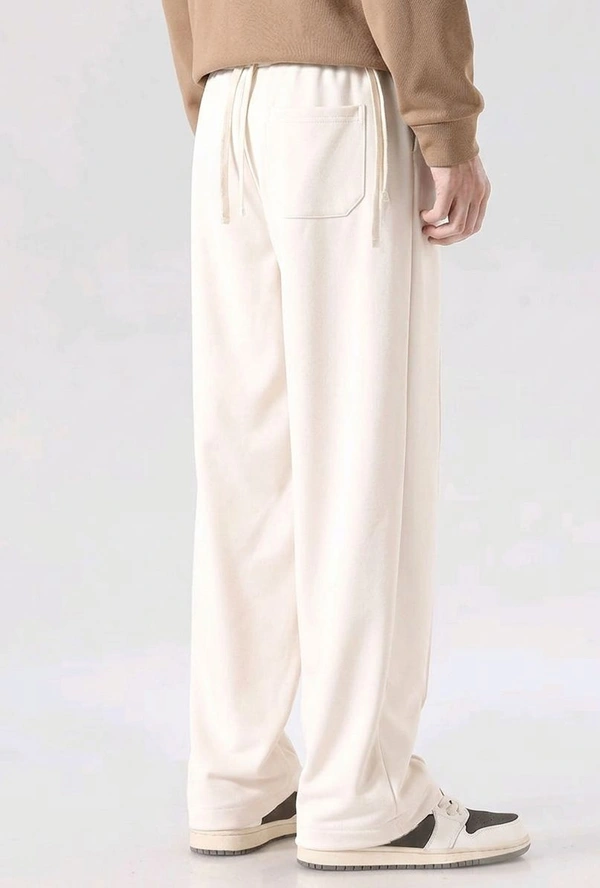 VIMAL JONNEY Men's Solid Straight Trach Pant - XXL, Cream